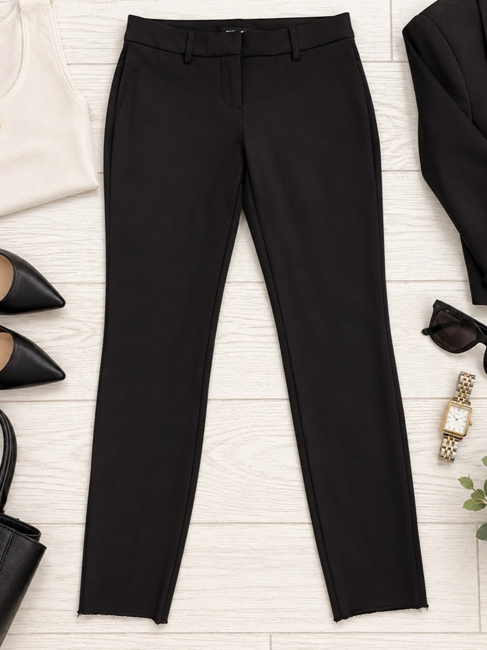 Express Stretch+ Extreme Skinny Mid Rise Black Pants 4S